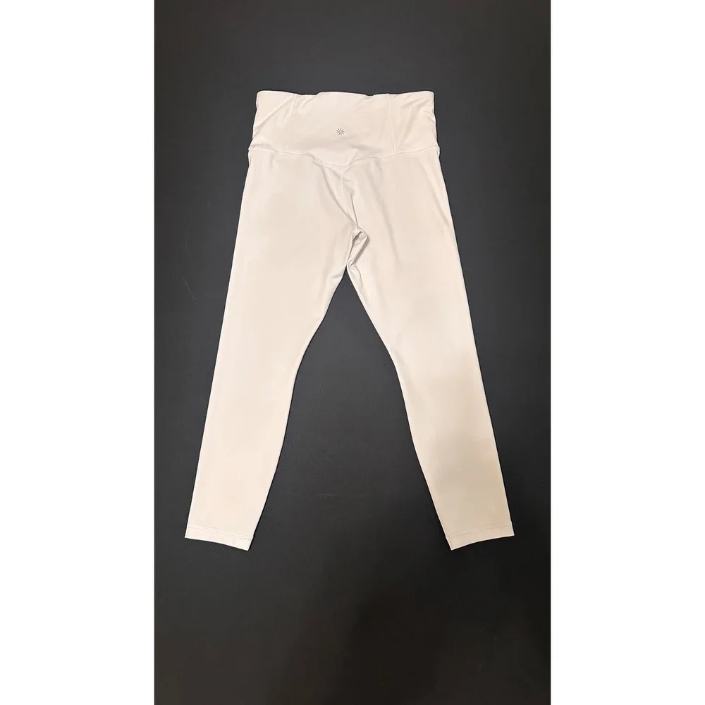 Athleta Ultra High Rise Elation 7/8 Tight Leggings White Small Petite SP - Picture 3 of 7